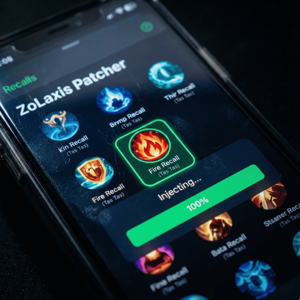 Injecting the Fire Recall (Tas Tas) effect using Zolaxis Patcher emote tool.